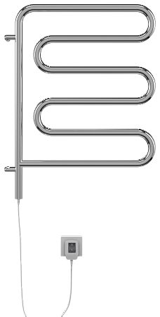 Электро 25 Ш-обр 450х570 поворотный Полотенцесушитель  TERMINUS Ижевск - фото 2