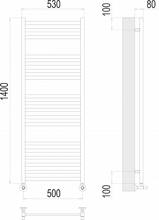 Грета П18 500х1400 Полотенцесушитель  TERMINUS Ижевск - фото 3