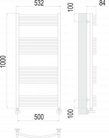 Классик П20 500х1000 Полотенцесушитель  TERMINUS Ижевск - фото 3