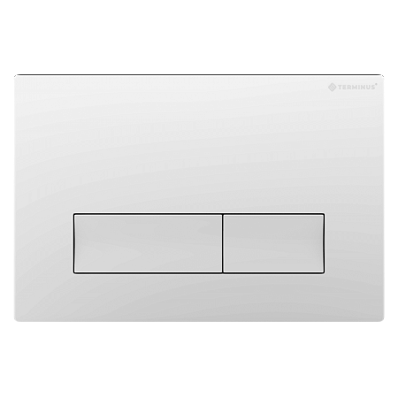 Клавиша смыва для инсталляции Terminus Classic кнопка прямоугольник цвет белый Ижевск - фото 1
