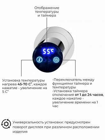 Рондо П2 350х760 электро Полотенцесушитель TERMINUS Нержавеющая сталь Ижевск - фото 5 Рондо П2 350х760 электро Полотенцесушитель TERMINUS Нержавеющая сталь Ижевск - фото 5